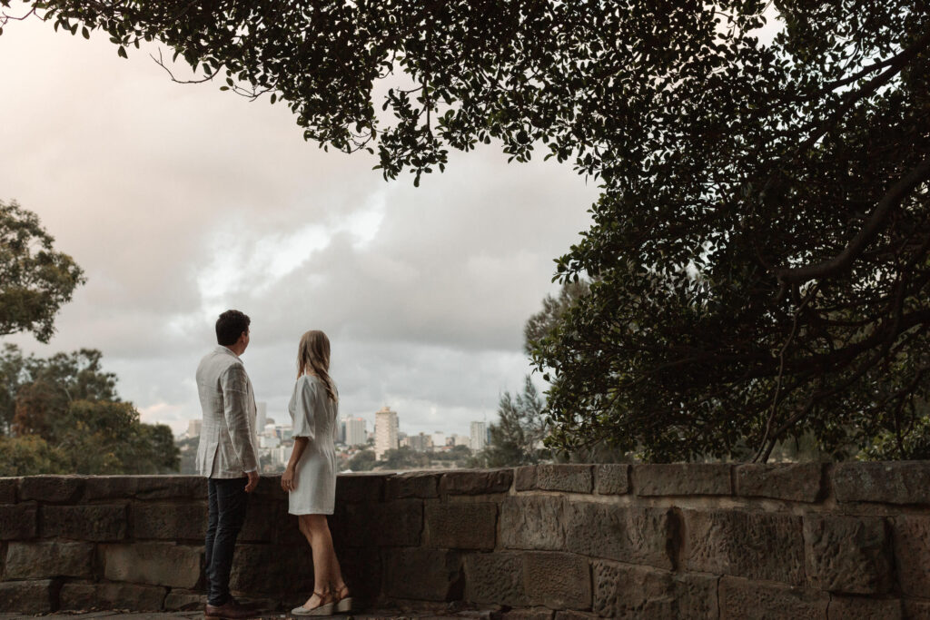 couple portrait under tree Balmain wedding