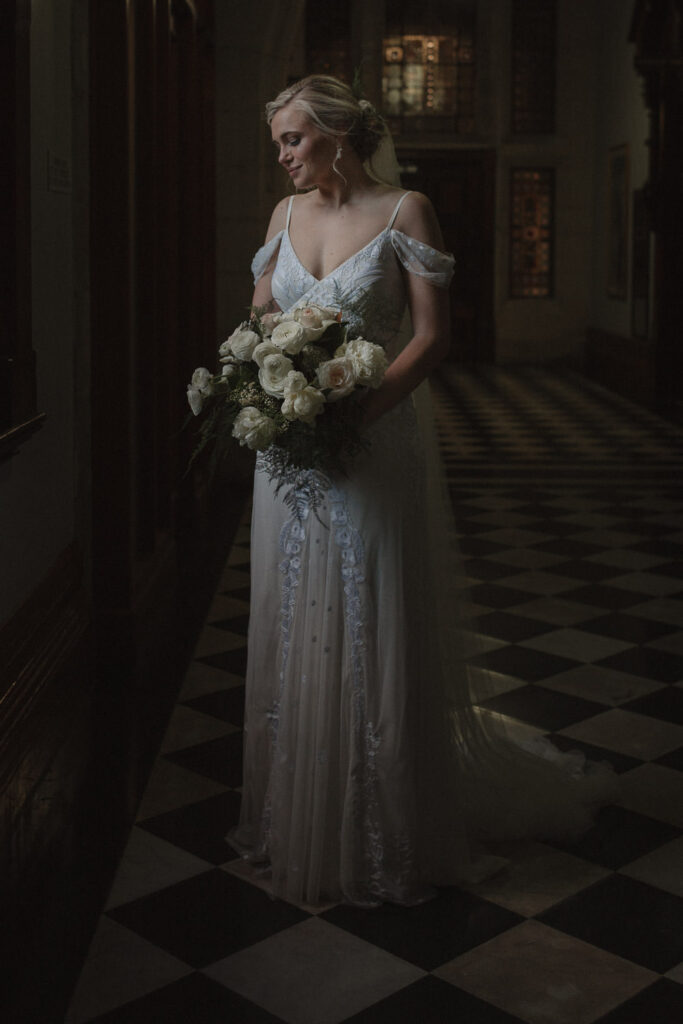 bride portrait amalfi coast wedding
