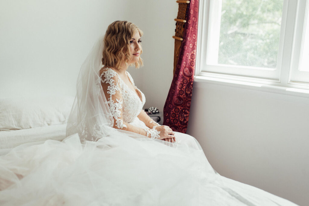 bride portrait sunshine coast hinterland wedding