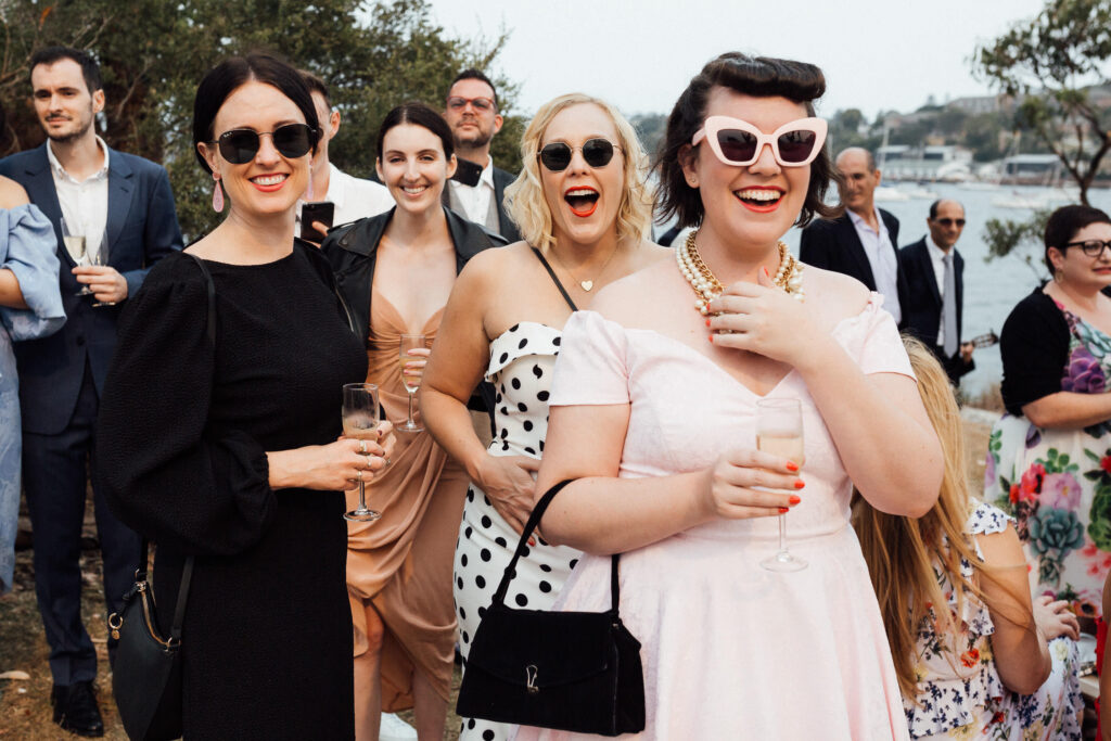 wedding guest at balmoral beach wedding